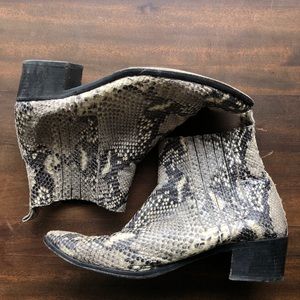 Modern Vice Snakeskin Low Ankle Chelsea Boot